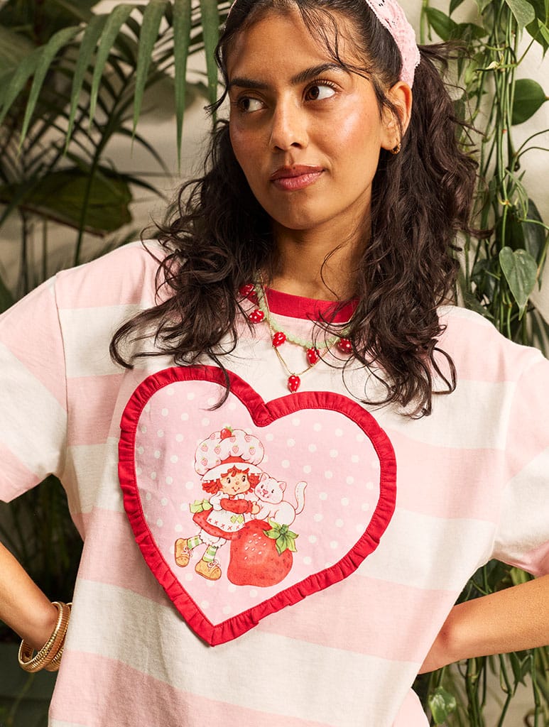 Strawberry Shortcake x Skinnydip Stripe T-Shirt