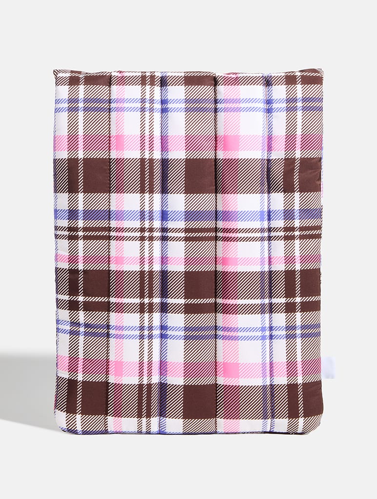 Tartan Quilted Laptop Sleeve - Image 3