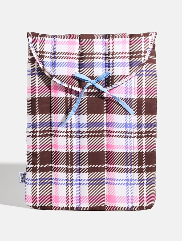 Tartan Quilted Laptop Sleeve - Image 1