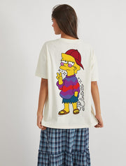 The Simpsons Lisa T-Shirt In White