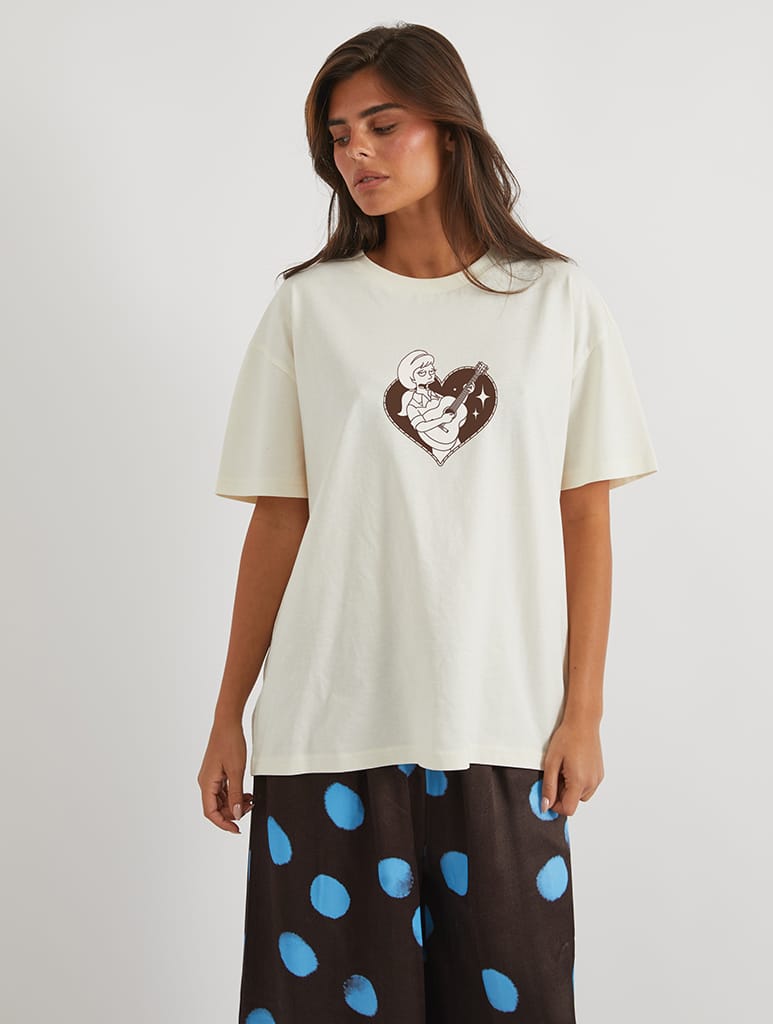 The Simpsons Lurleen T-Shirt In White - Image 2