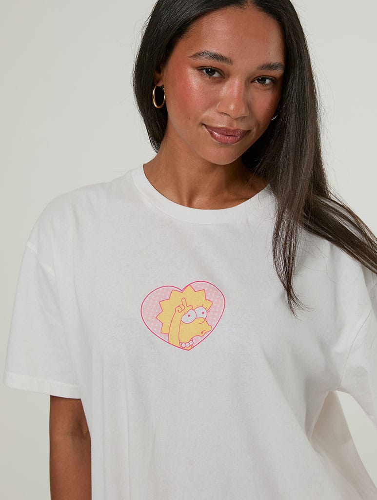 The Simpsons x Skinnydip Pink Lisa T-Shirt