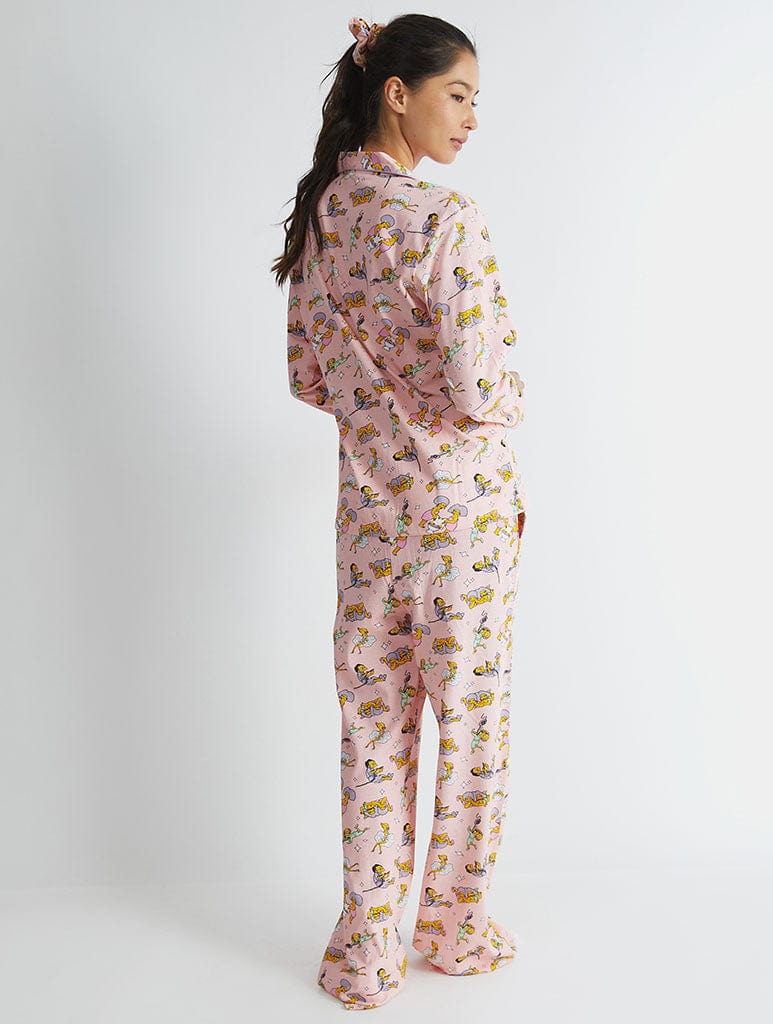 The Simpsons x Skinnydip Pyjama Set in Pink - Image 5