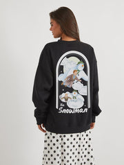 The Snowman Sweatshirt In Black