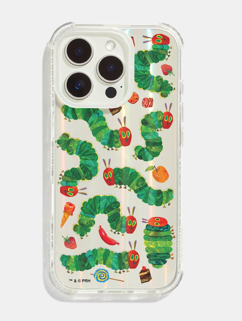 The Very Hungry Caterpillar Party Foods Holo Shock iPhone Case - Image 1