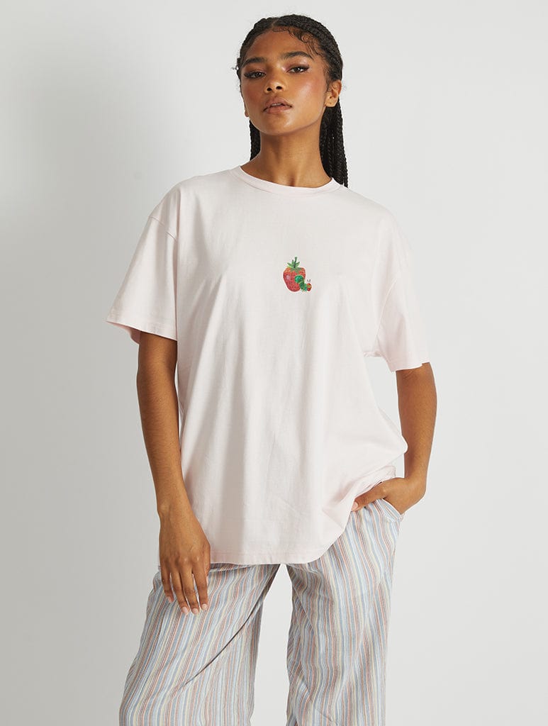 The Very Hungry Caterpillar Strawberry T-Shirt In Pink - Image 2