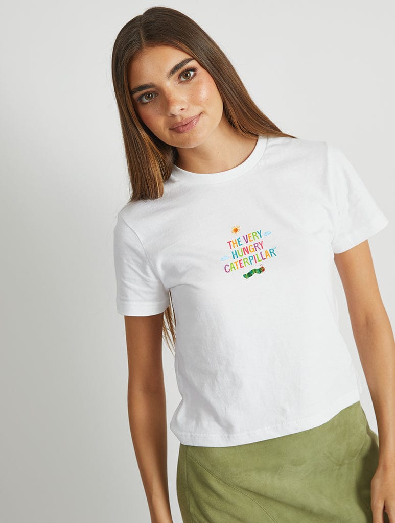 The Very Hungry Caterpillar Sunshine Baby T-Shirt In White - Image 1