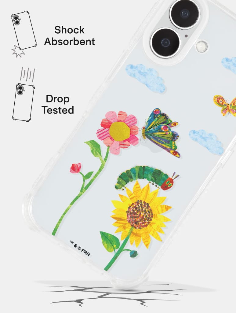 The Very Hungry Caterpillar x Skinnydip Spring Flowers Shock iPhone Case - Image 3