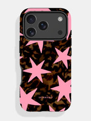 Tortoiseshell Stars Pink Ultra Protective iPhone Case