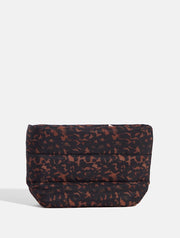 Tortoiseshell Print Pillow Pouch Makeup Bag