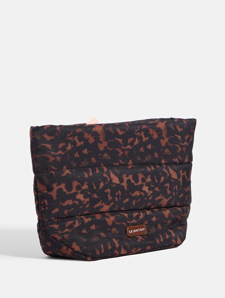 Tortoiseshell Print Pillow Pouch Makeup Bag - Image 3