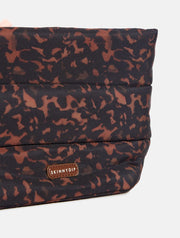 Tortoiseshell Print Pillow Pouch Makeup Bag