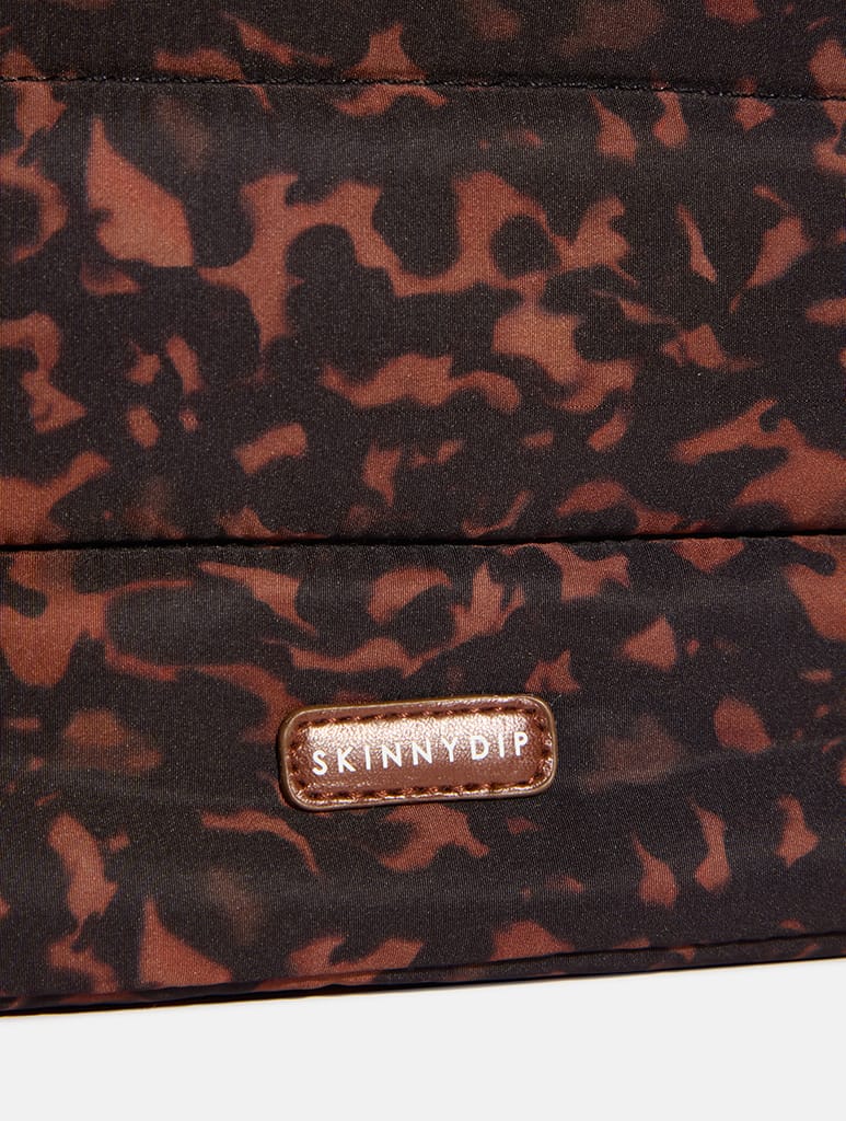 Tortoiseshell Print Pillow Pouch Makeup Bag - Image 5