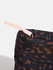 Tortoiseshell Print Pillow Pouch Makeup Bag
