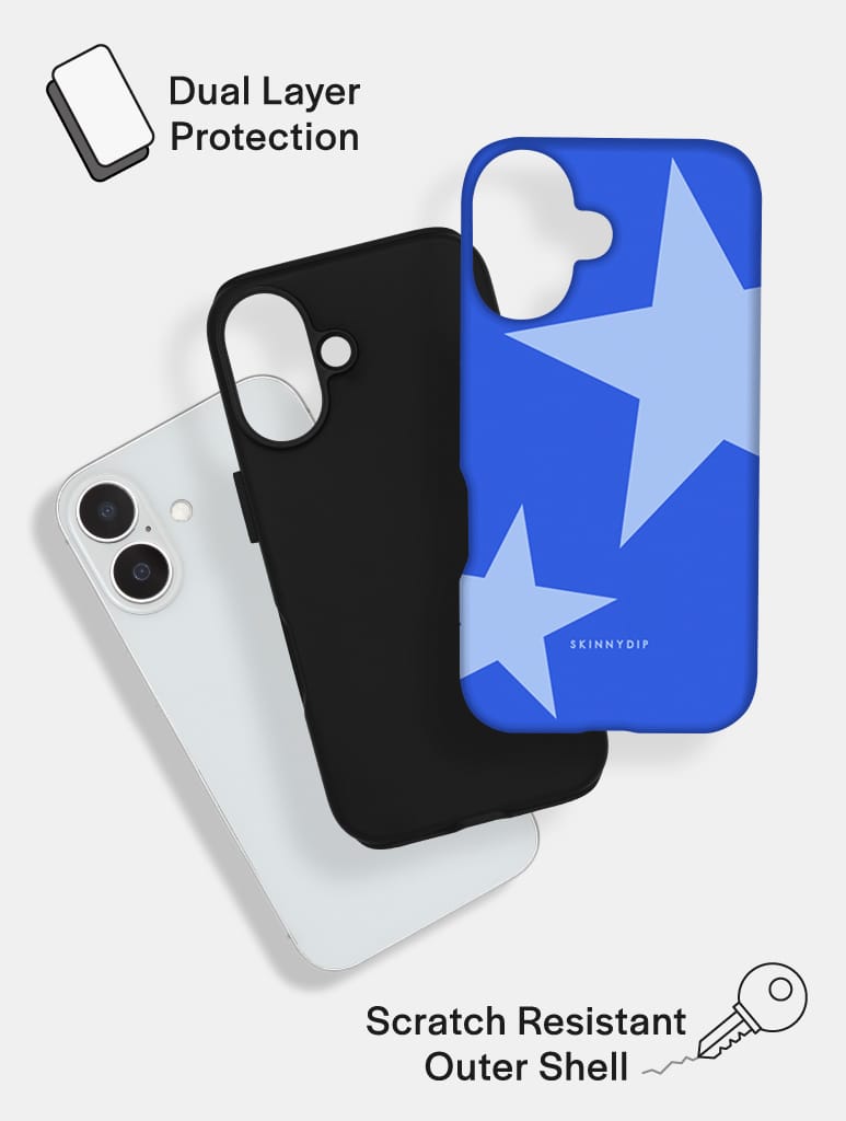 Two Stars Dark Blue Ultra Protective iPhone Case