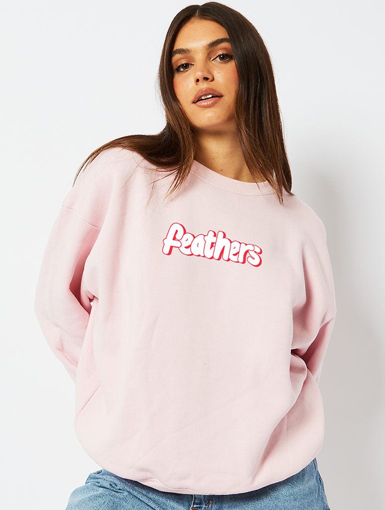 Wallace & Gromit Feathers Pink Sweatshirt - Image 1