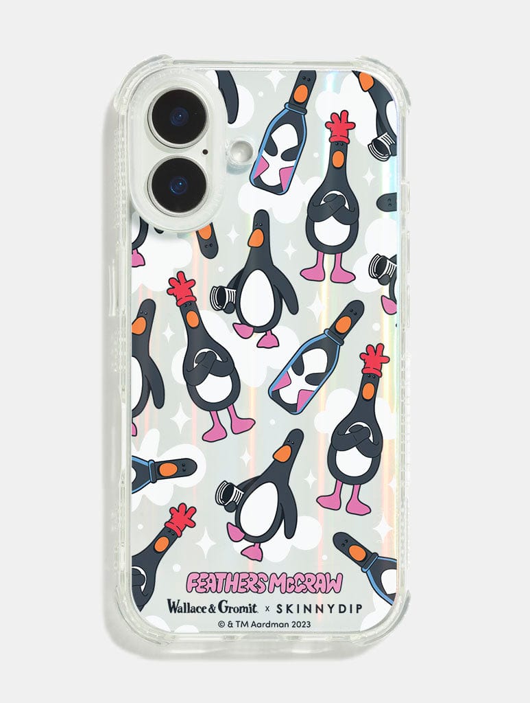 Wallace & Gromit x Skinnydip Feathers Shock iPhone Case - Image 1