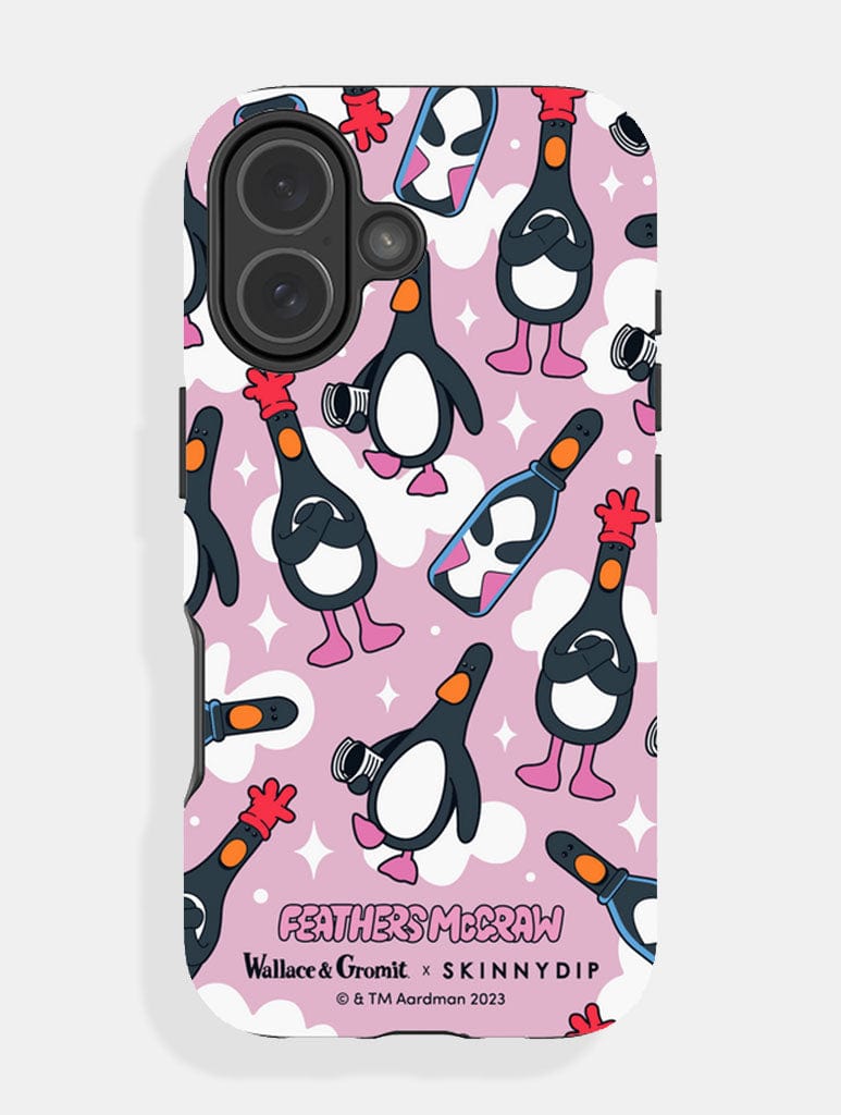 Wallace & Gromit x Skinnydip Feathers Ultra Protective iPhone Case - Image 1