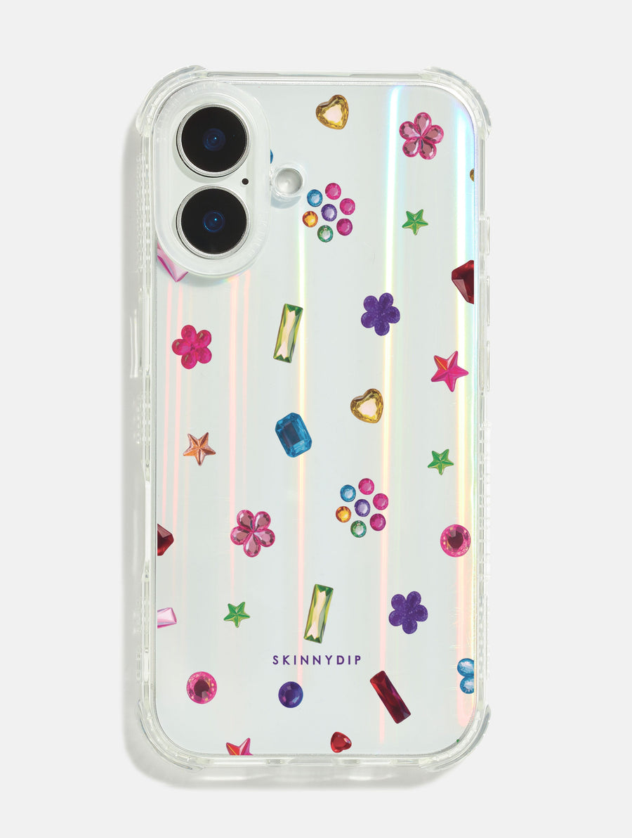 Whimsical Rhinestones Shock iPhone Case - Image 1