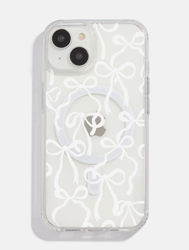 White Bows MagSafe iPhone Case - Image 1