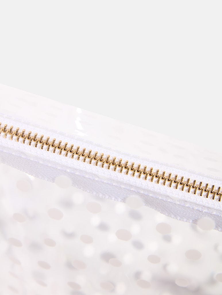 White Polka Dot Wash Bag - Image 5