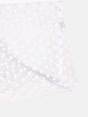 White Polka Dot Wash Bag