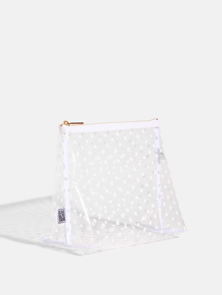 White Polka Dot Wash Bag - Image 3