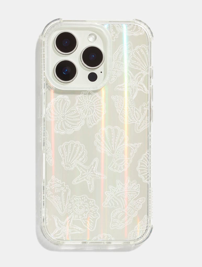 White Sea Shells Shock iPhone Case