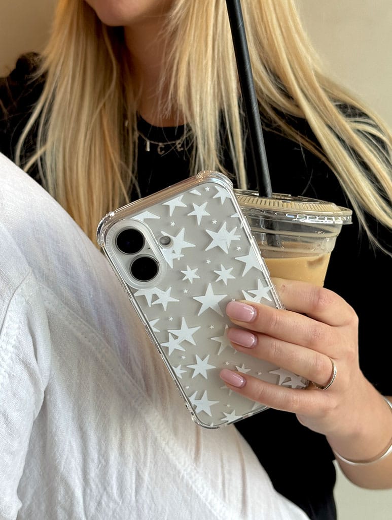 White Stars Shock iPhone Case