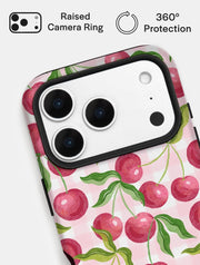 Wild Cherry Gingham Ultra Protective iPhone Case