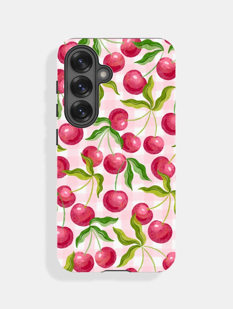 Wild Cherry Gingham Ultra Protective Samsung Galaxy Case - Image 1