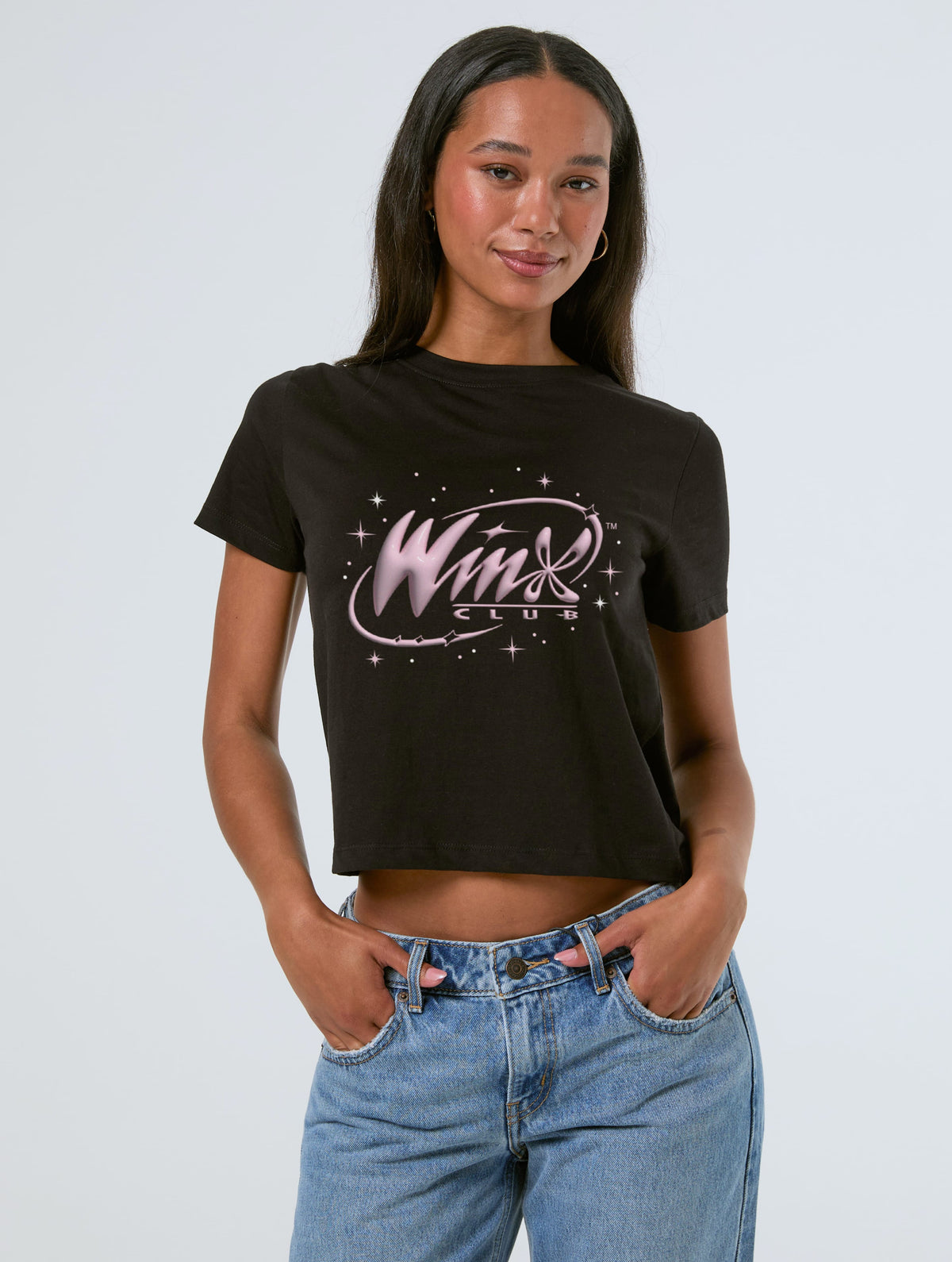 Winx Club x Skinnydip Sparkle Baby T-Shirt In Black - Image 1