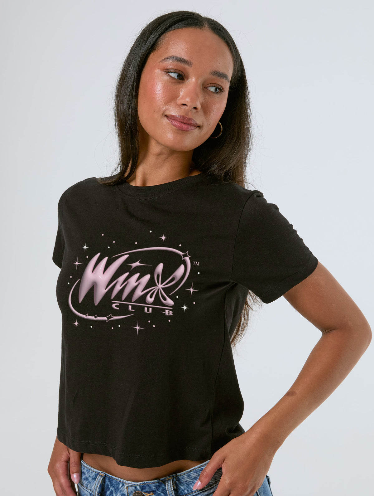 Winx Club x Skinnydip Sparkle Baby T-Shirt In Black - Image 5
