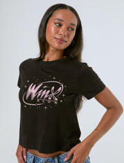 Winx Club x Skinnydip Sparkle Baby T-Shirt In Black
