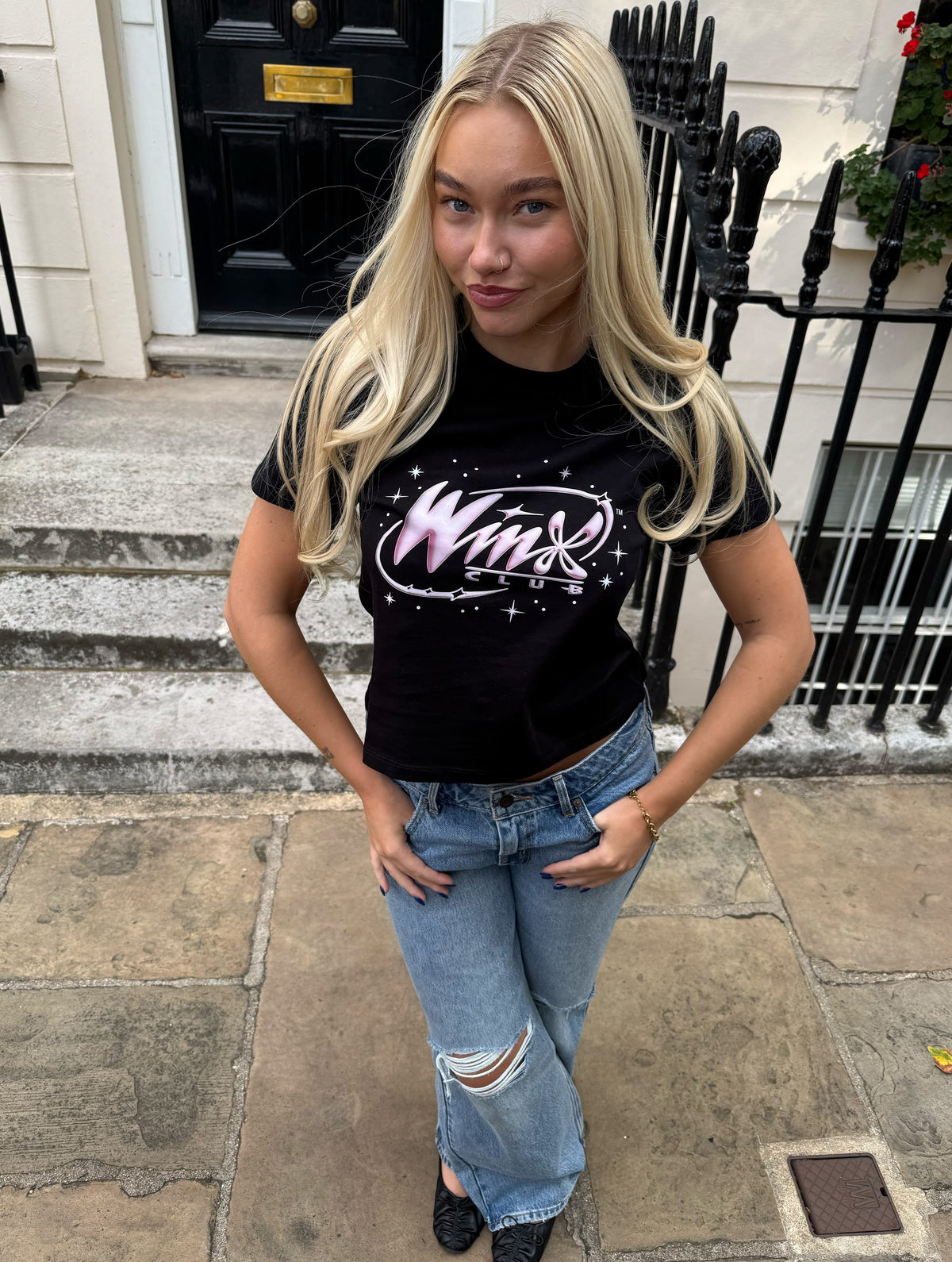 Winx Club x Skinnydip Sparkle Baby T-Shirt In Black - Image 3