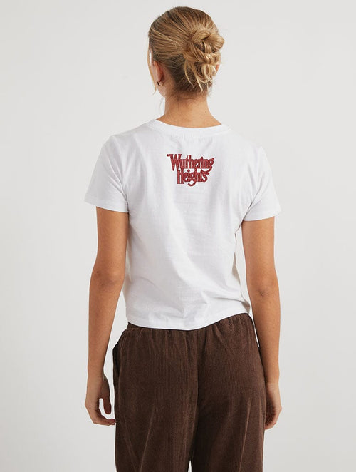"Wuthering Heights" x Skinnydip Be With Me Always Baby T-Shirt In White - Image 2