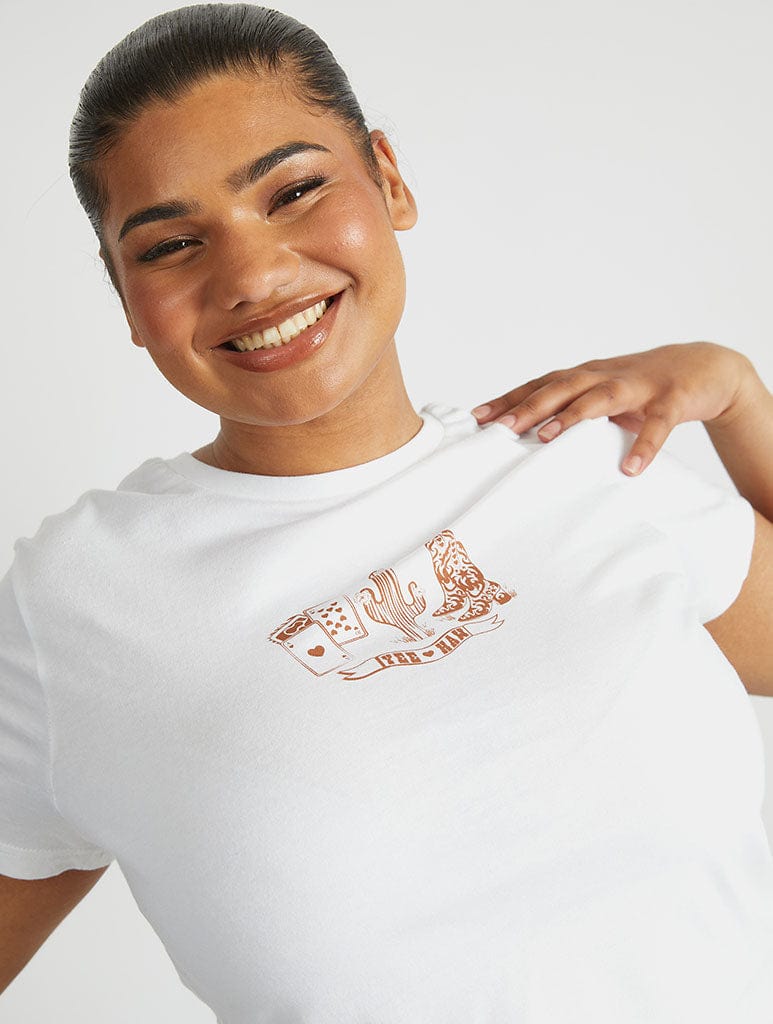 Yee Haw Baby T-Shirt in White - Image 2