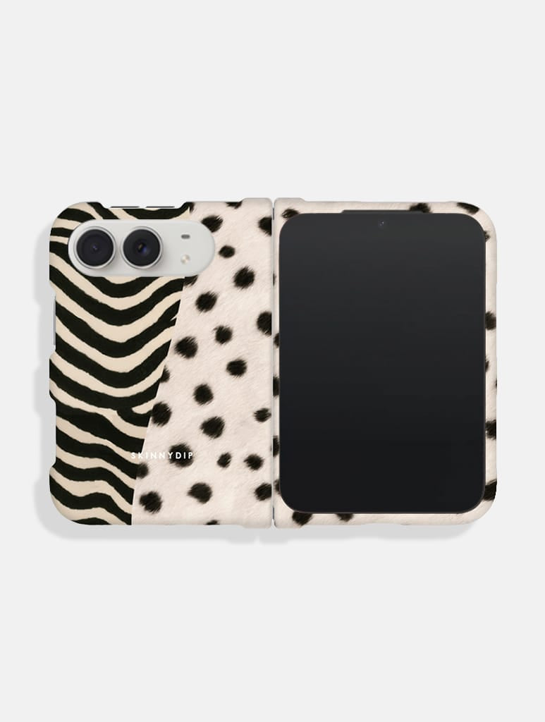 Zebra And Dalmatian Prints Impact Resistant iPhone Duo Case - Image 1